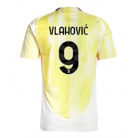 Camisa de Futebol Juventus Dusan Vlahovic #9 Equipamento Secundário 2024-25 Manga Curta